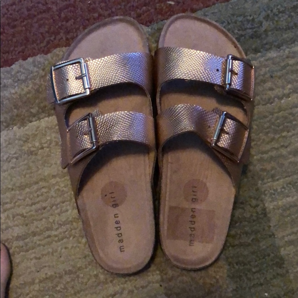 Madden Girl Rose Gold Sandals
